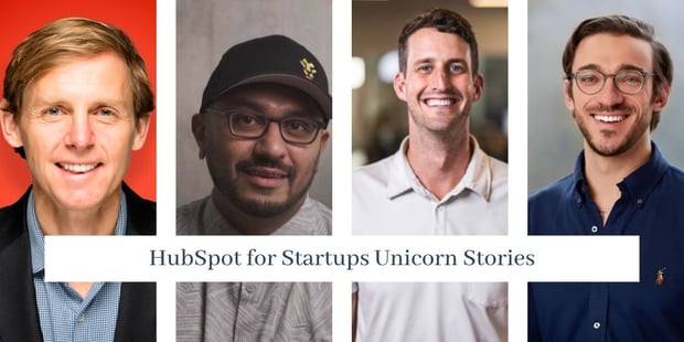Collage of unicorn CEOs and co-founders